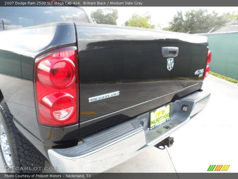 Brilliant Black / Medium Slate Gray 2007 Dodge Ram 2500 SLT Mega Cab 4x4