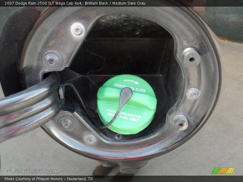 Brilliant Black / Medium Slate Gray 2007 Dodge Ram 2500 SLT Mega Cab 4x4