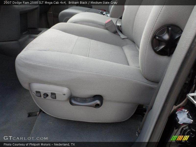 Brilliant Black / Medium Slate Gray 2007 Dodge Ram 2500 SLT Mega Cab 4x4