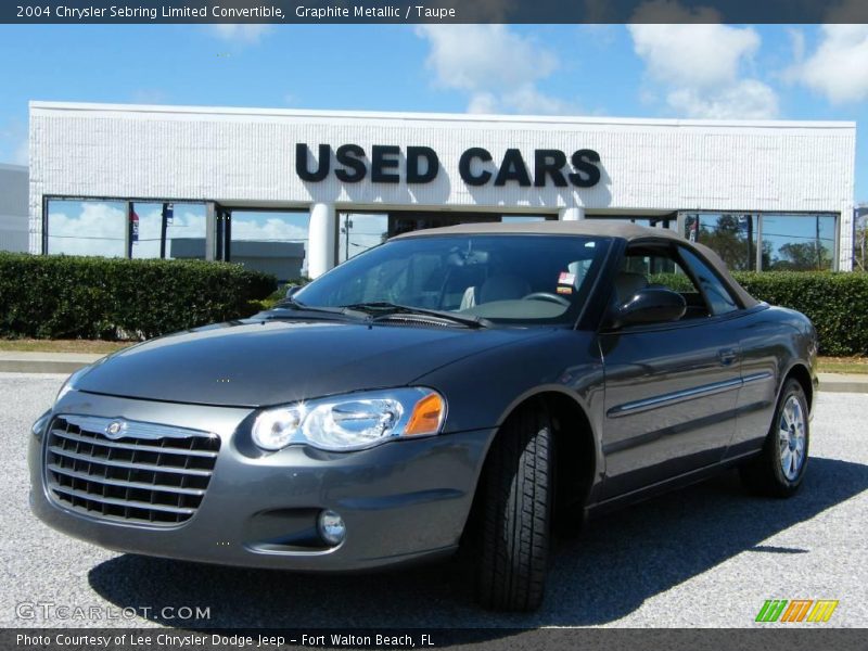 Graphite Metallic / Taupe 2004 Chrysler Sebring Limited Convertible