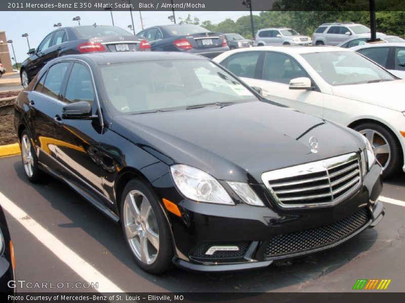 Black / Almond/Mocha 2011 Mercedes-Benz E 350 4Matic Sedan