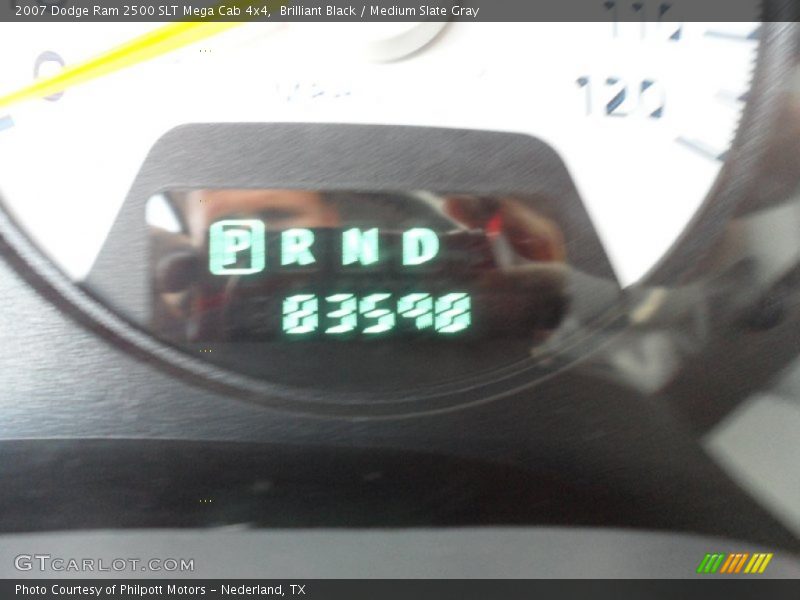Brilliant Black / Medium Slate Gray 2007 Dodge Ram 2500 SLT Mega Cab 4x4