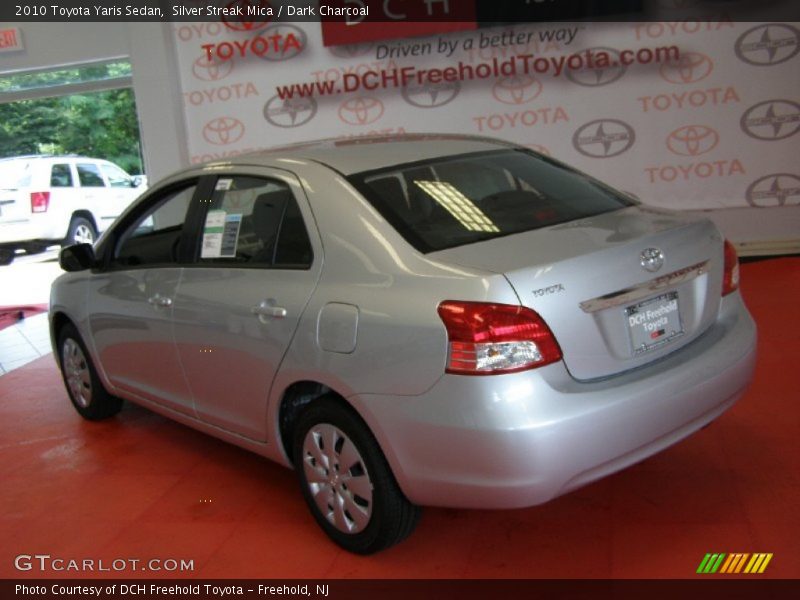 Silver Streak Mica / Dark Charcoal 2010 Toyota Yaris Sedan