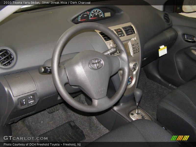 Silver Streak Mica / Dark Charcoal 2010 Toyota Yaris Sedan