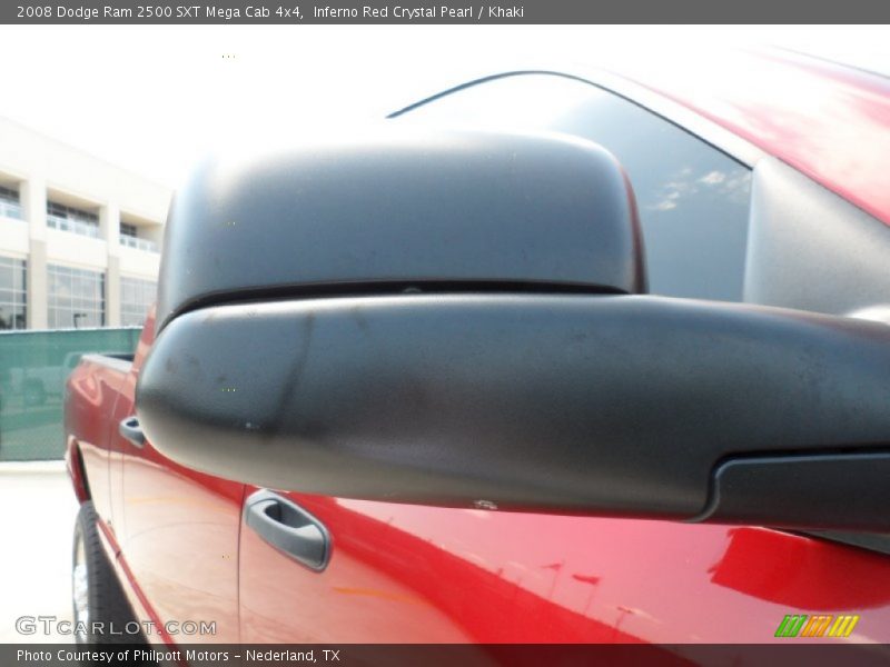 Inferno Red Crystal Pearl / Khaki 2008 Dodge Ram 2500 SXT Mega Cab 4x4