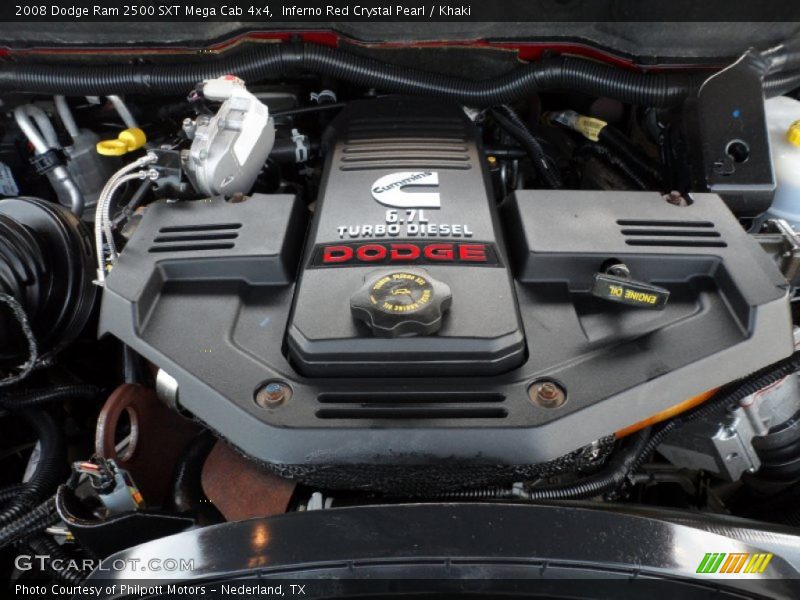  2008 Ram 2500 SXT Mega Cab 4x4 Engine - 6.7 Liter OHV 24-Valve Cummins Turbo Diesel Inline 6 Cylinder