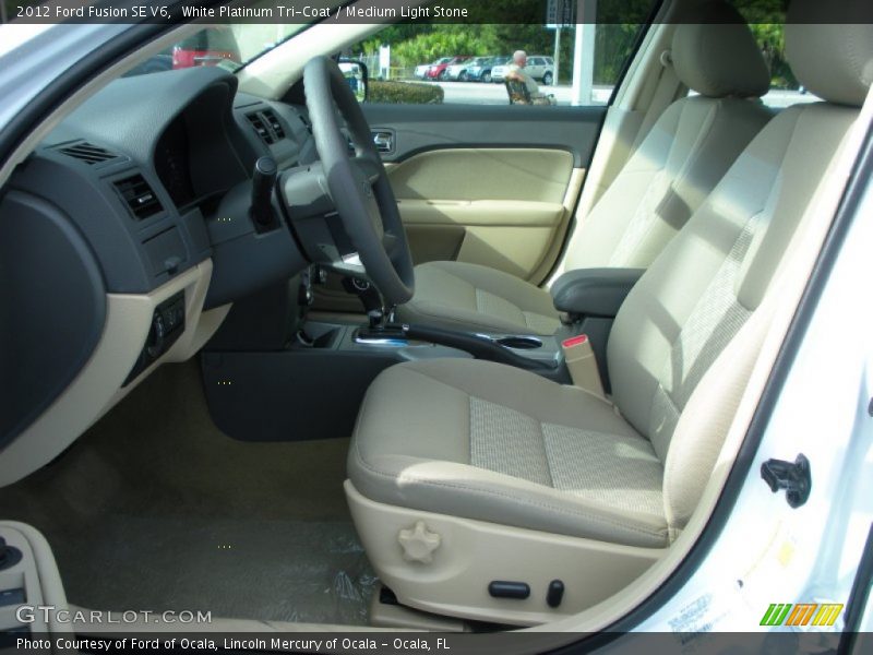  2012 Fusion SE V6 Medium Light Stone Interior