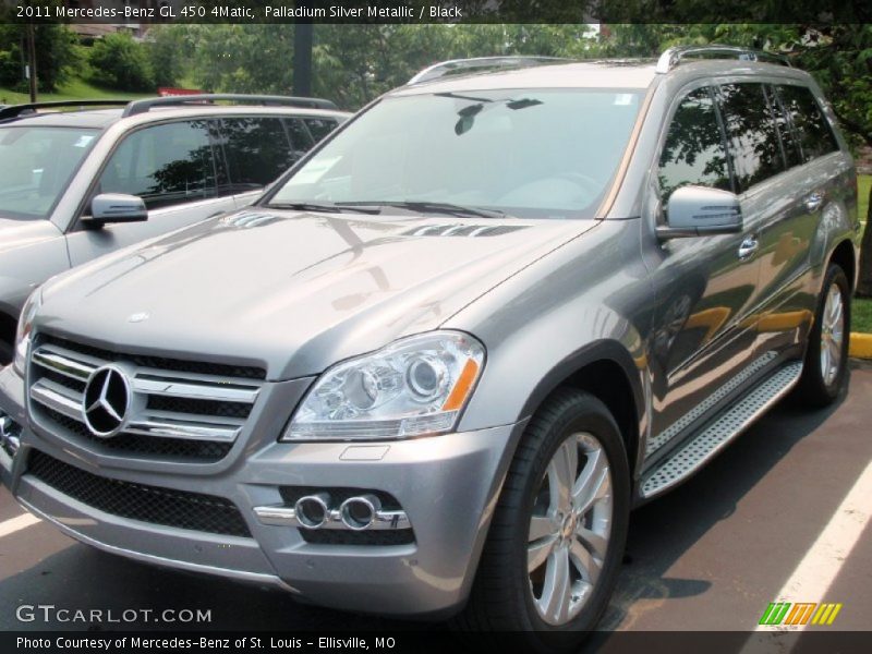 Palladium Silver Metallic / Black 2011 Mercedes-Benz GL 450 4Matic