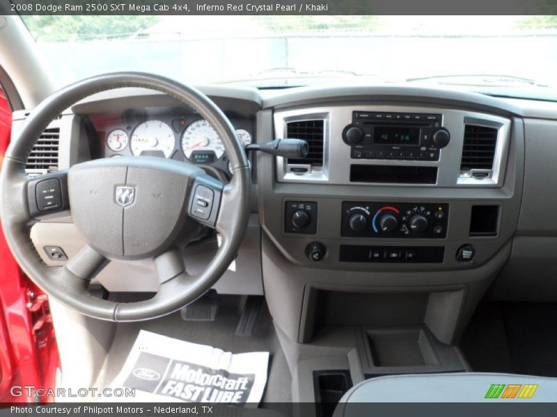 Dashboard of 2008 Ram 2500 SXT Mega Cab 4x4