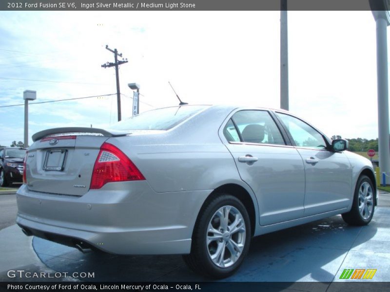 Ingot Silver Metallic / Medium Light Stone 2012 Ford Fusion SE V6