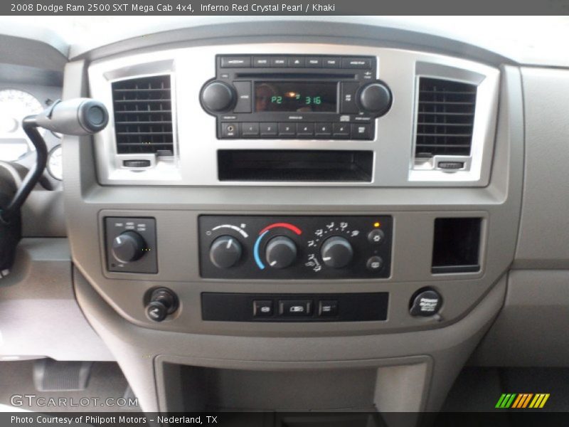 Controls of 2008 Ram 2500 SXT Mega Cab 4x4