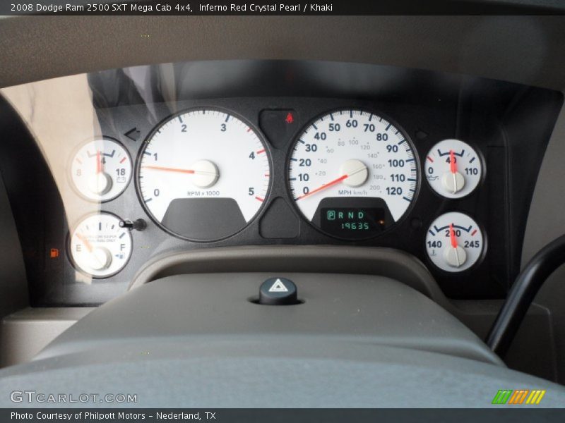  2008 Ram 2500 SXT Mega Cab 4x4 SXT Mega Cab 4x4 Gauges