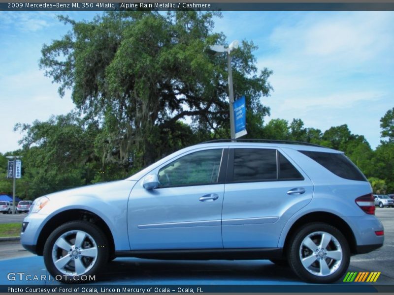 Alpine Rain Metallic / Cashmere 2009 Mercedes-Benz ML 350 4Matic
