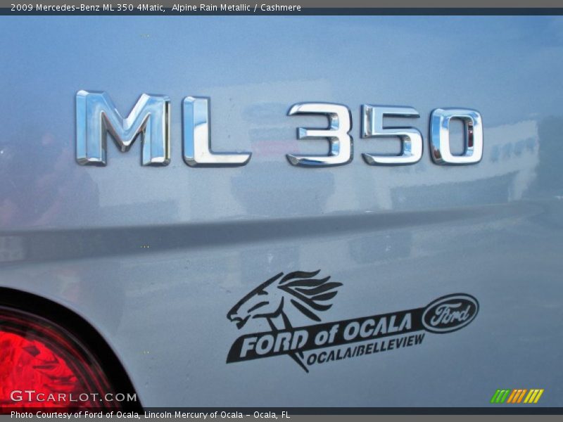Alpine Rain Metallic / Cashmere 2009 Mercedes-Benz ML 350 4Matic