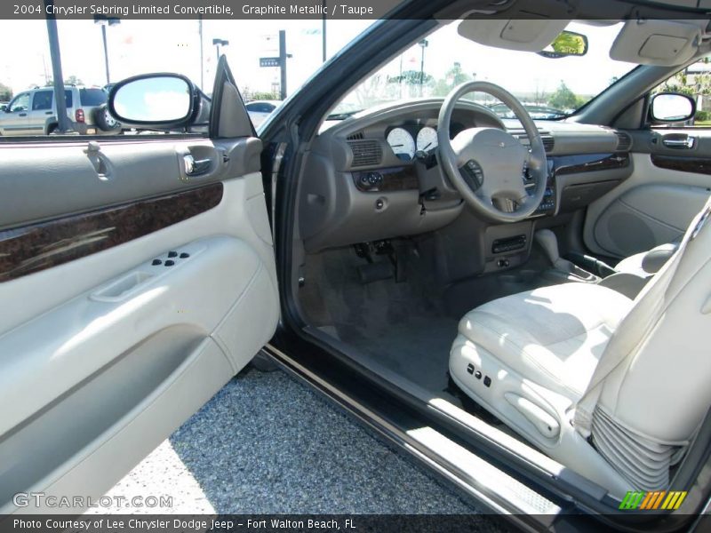 Graphite Metallic / Taupe 2004 Chrysler Sebring Limited Convertible