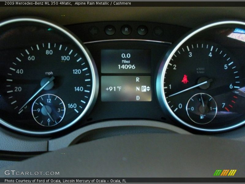 Alpine Rain Metallic / Cashmere 2009 Mercedes-Benz ML 350 4Matic