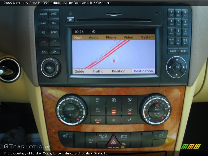 Alpine Rain Metallic / Cashmere 2009 Mercedes-Benz ML 350 4Matic