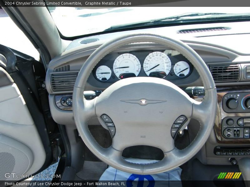 Graphite Metallic / Taupe 2004 Chrysler Sebring Limited Convertible