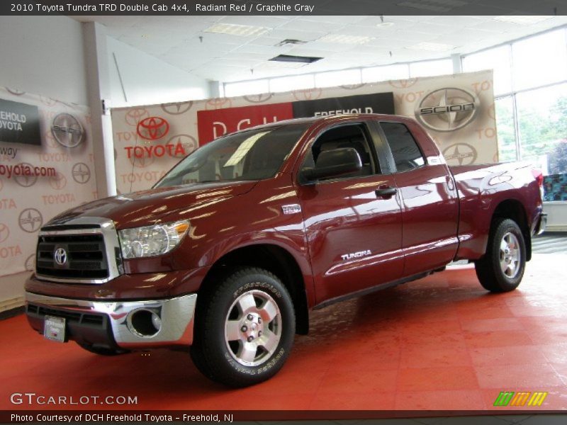 Radiant Red / Graphite Gray 2010 Toyota Tundra TRD Double Cab 4x4