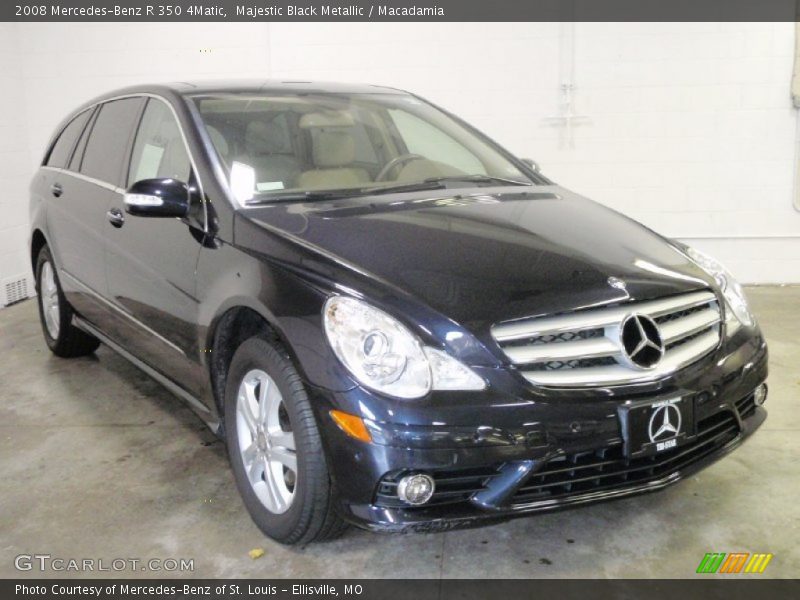 Majestic Black Metallic / Macadamia 2008 Mercedes-Benz R 350 4Matic