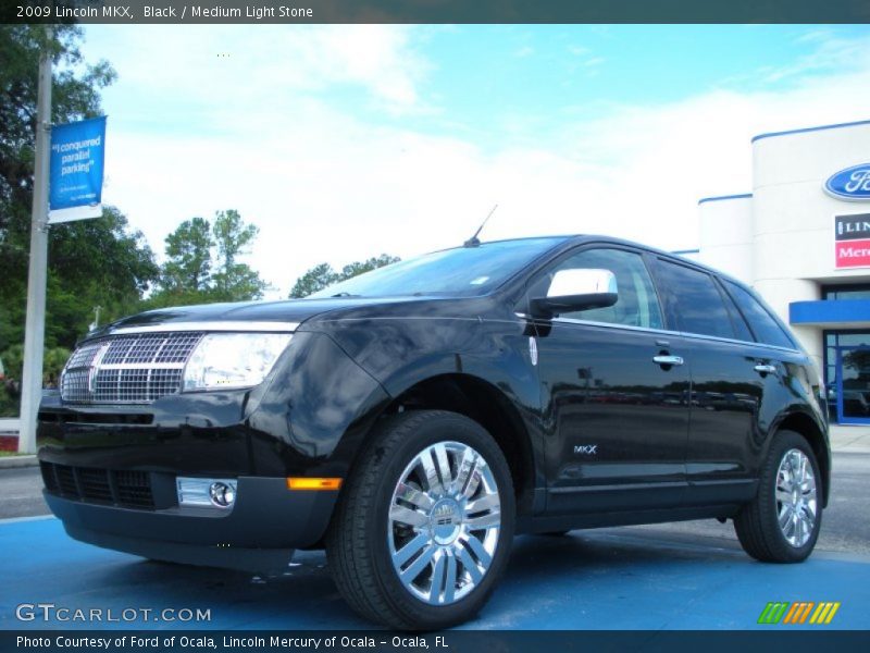 Black / Medium Light Stone 2009 Lincoln MKX