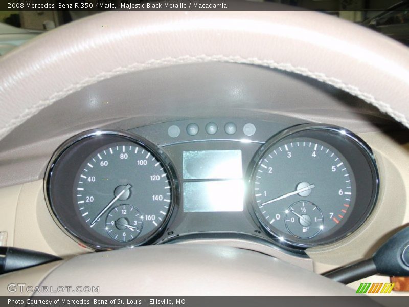 Majestic Black Metallic / Macadamia 2008 Mercedes-Benz R 350 4Matic