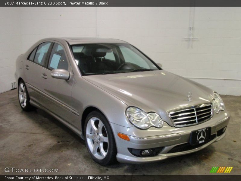 Pewter Metallic / Black 2007 Mercedes-Benz C 230 Sport