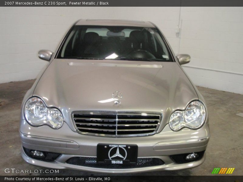 Pewter Metallic / Black 2007 Mercedes-Benz C 230 Sport