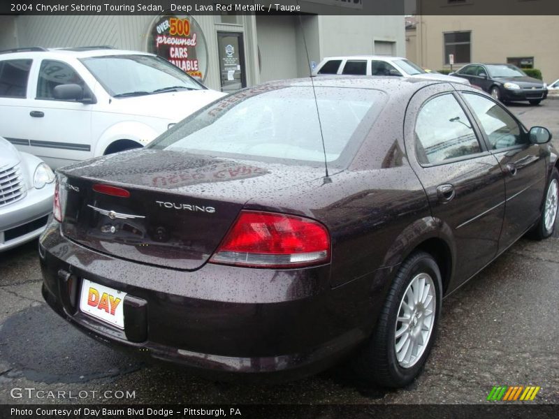 Deep Lava Red Metallic / Taupe 2004 Chrysler Sebring Touring Sedan