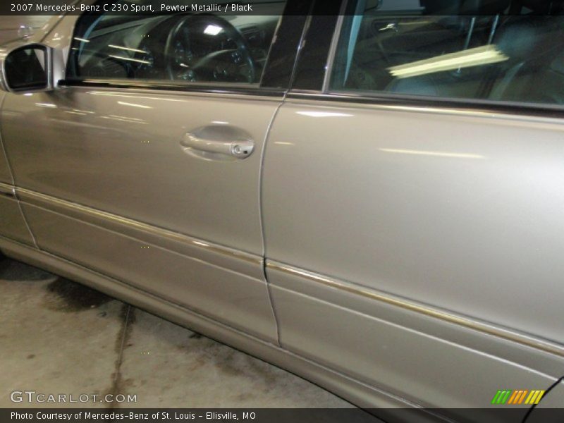 Pewter Metallic / Black 2007 Mercedes-Benz C 230 Sport