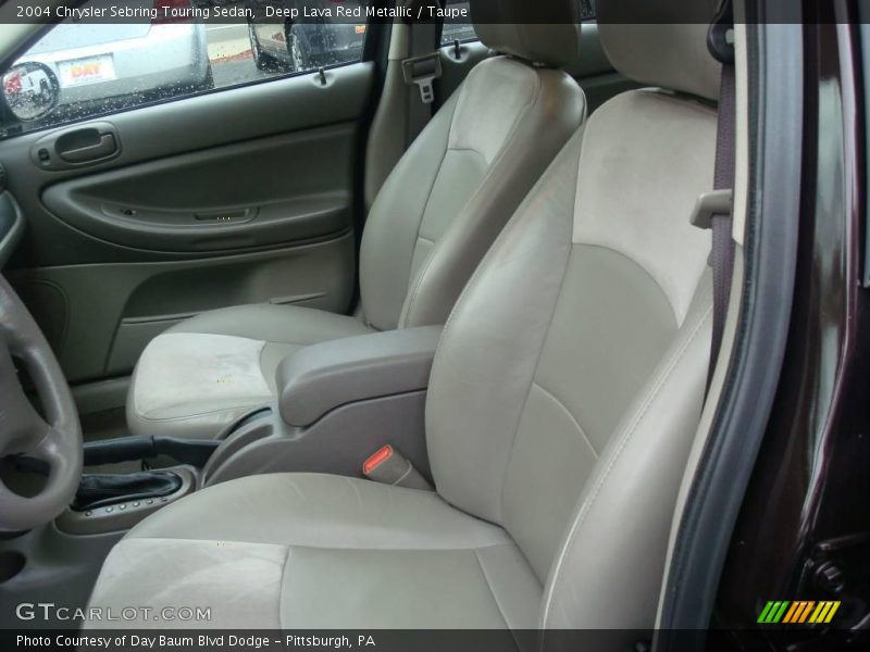 Deep Lava Red Metallic / Taupe 2004 Chrysler Sebring Touring Sedan