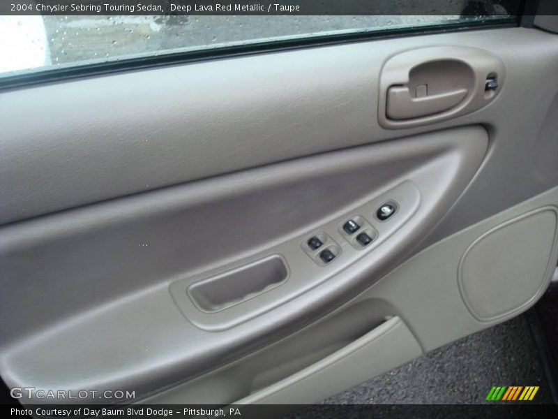 Deep Lava Red Metallic / Taupe 2004 Chrysler Sebring Touring Sedan