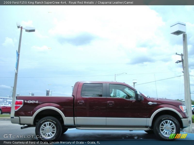 Royal Red Metallic / Chaparral Leather/Camel 2009 Ford F150 King Ranch SuperCrew 4x4