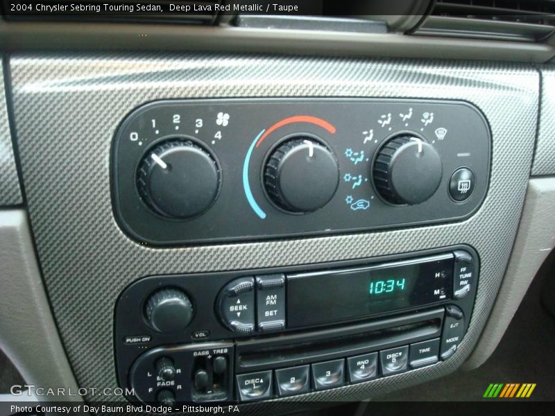 Deep Lava Red Metallic / Taupe 2004 Chrysler Sebring Touring Sedan