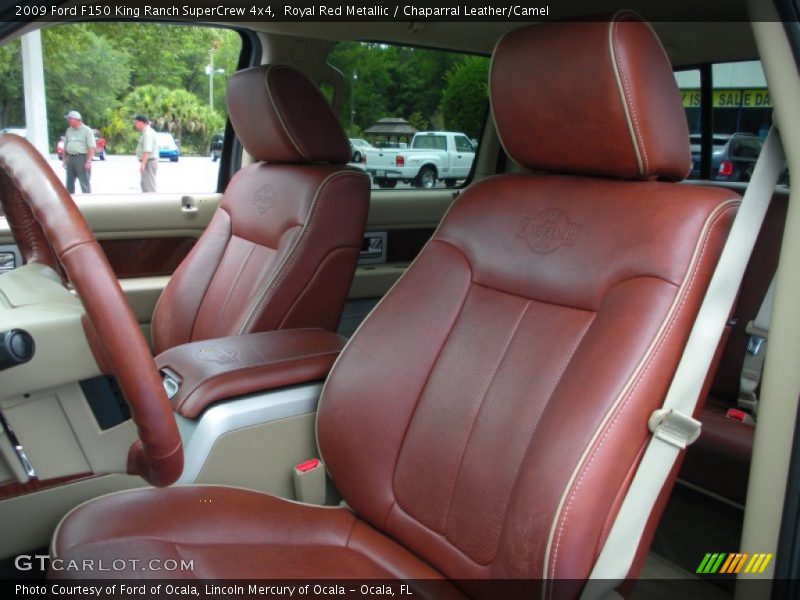 Royal Red Metallic / Chaparral Leather/Camel 2009 Ford F150 King Ranch SuperCrew 4x4