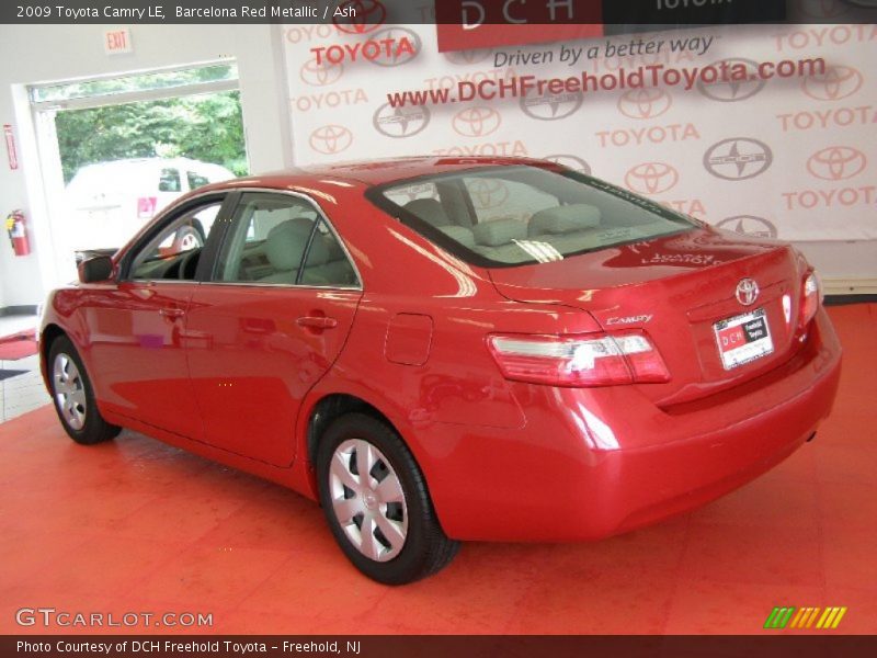 Barcelona Red Metallic / Ash 2009 Toyota Camry LE