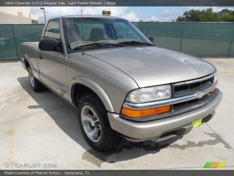 Light Pewter Metallic / Beige 1999 Chevrolet S10 LS Regular Cab