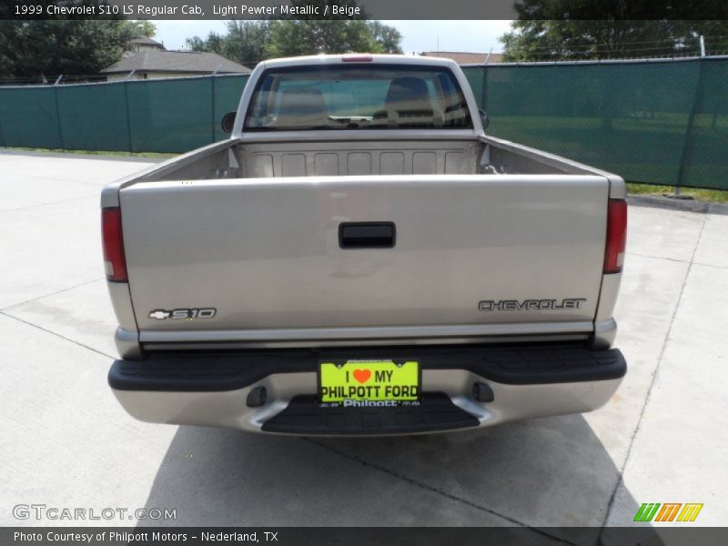 Light Pewter Metallic / Beige 1999 Chevrolet S10 LS Regular Cab