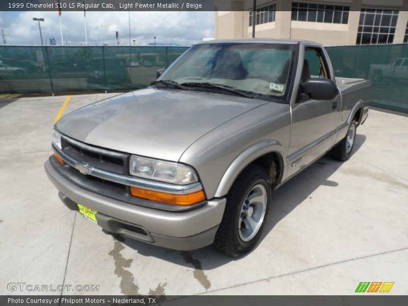 Light Pewter Metallic / Beige 1999 Chevrolet S10 LS Regular Cab