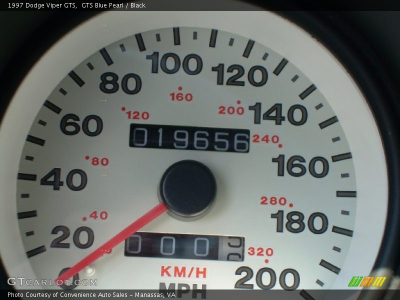 GTS Blue Pearl / Black 1997 Dodge Viper GTS
