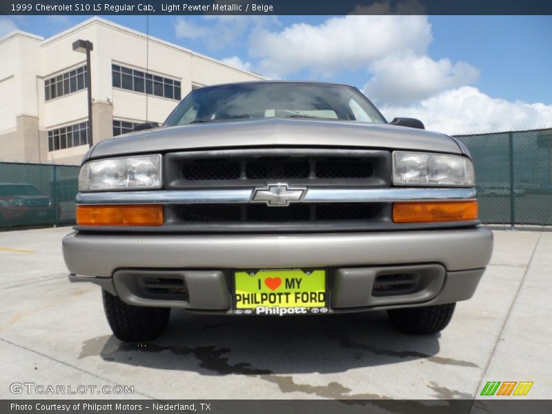 Light Pewter Metallic / Beige 1999 Chevrolet S10 LS Regular Cab