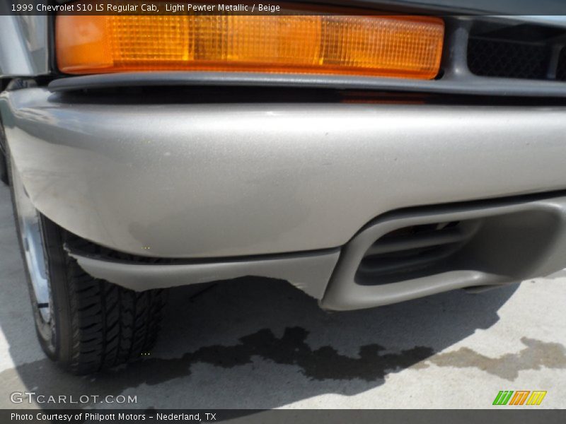 Light Pewter Metallic / Beige 1999 Chevrolet S10 LS Regular Cab