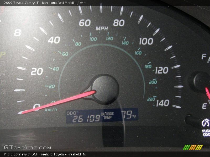 Barcelona Red Metallic / Ash 2009 Toyota Camry LE