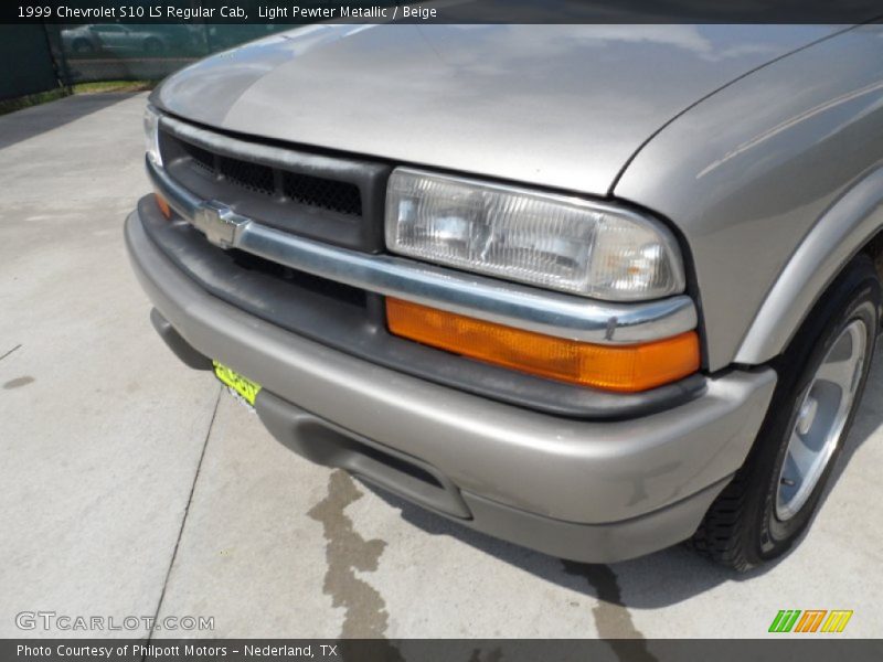 Light Pewter Metallic / Beige 1999 Chevrolet S10 LS Regular Cab