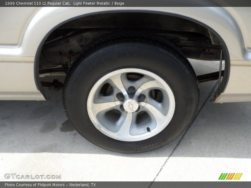 Light Pewter Metallic / Beige 1999 Chevrolet S10 LS Regular Cab