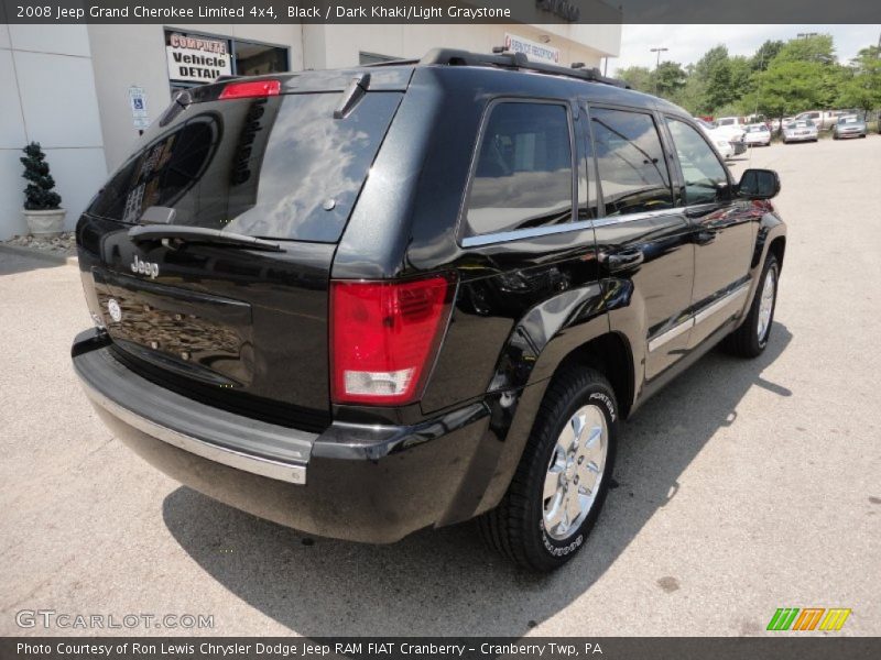 Black / Dark Khaki/Light Graystone 2008 Jeep Grand Cherokee Limited 4x4