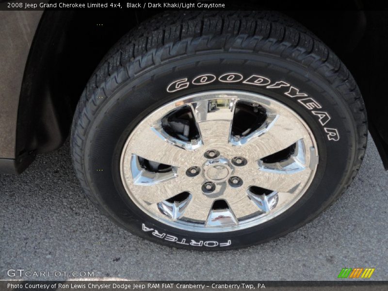 Black / Dark Khaki/Light Graystone 2008 Jeep Grand Cherokee Limited 4x4