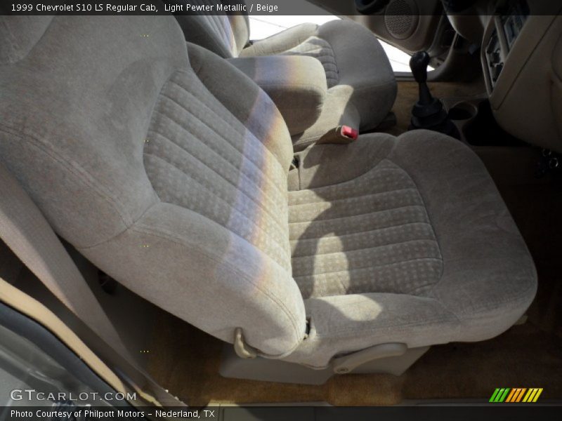 Light Pewter Metallic / Beige 1999 Chevrolet S10 LS Regular Cab