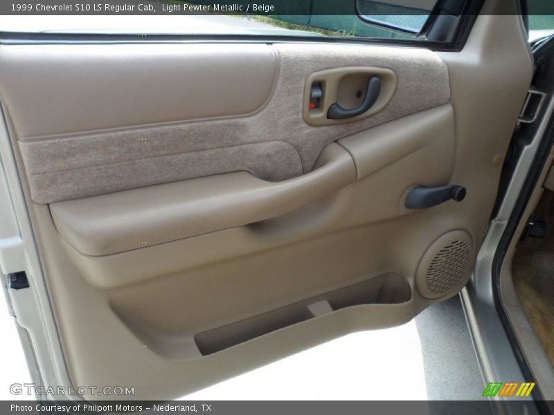 Light Pewter Metallic / Beige 1999 Chevrolet S10 LS Regular Cab