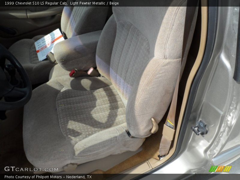 Light Pewter Metallic / Beige 1999 Chevrolet S10 LS Regular Cab